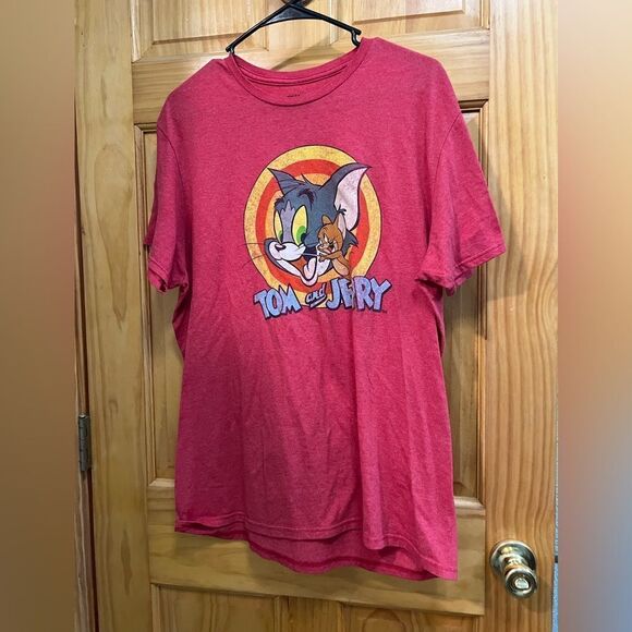 Tom & Jerry red t shirt size L - Picture 1 of 5